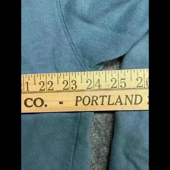 Vintage Champion Sweatshirt 1/4 Zip Crewneck Mens Size XL Blue - Picture 8 of 8